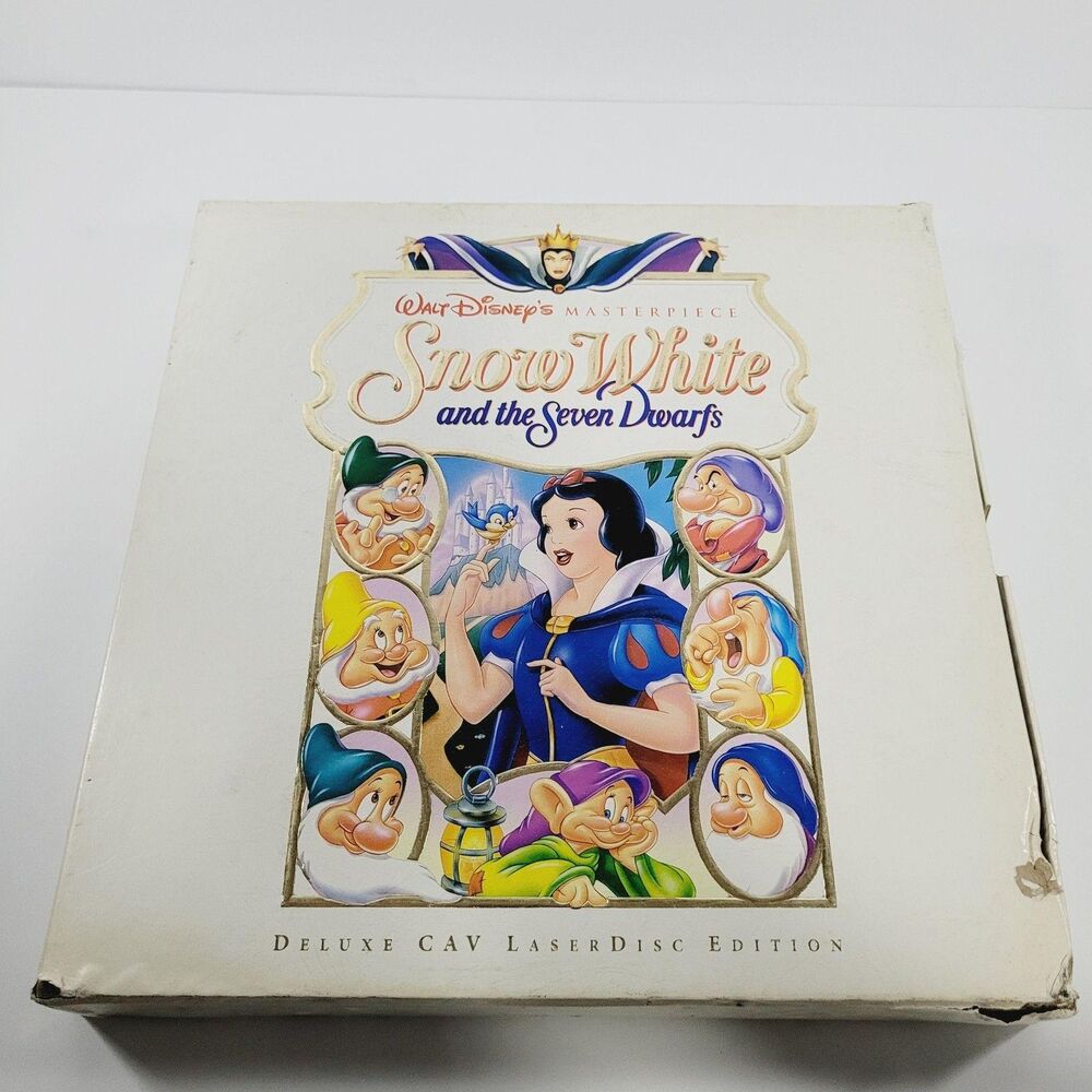 Vintage Walt Disney Snow White Masterpiece Deluxe CAV LaserDisc Box Set NTSC